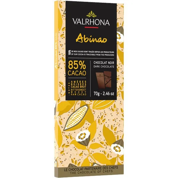 Valrhona Albinao 85% chokladkaka, 70 g