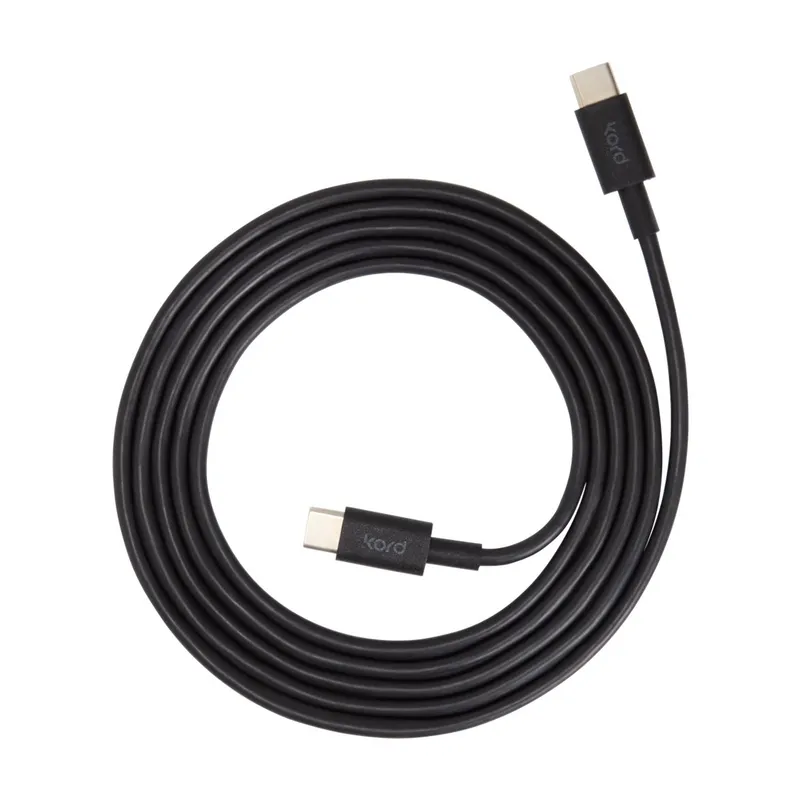 Kord Kord USB-C till USB-C laddningskabel 1,8 m Black