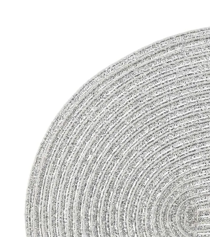 Oval Bordstablett 30 x 45 cm – Silver
