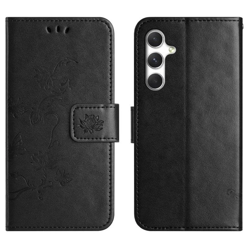 Plånboksfodral för Samsung Galaxy S26 Konstläder Ställ – Svart (#6035)