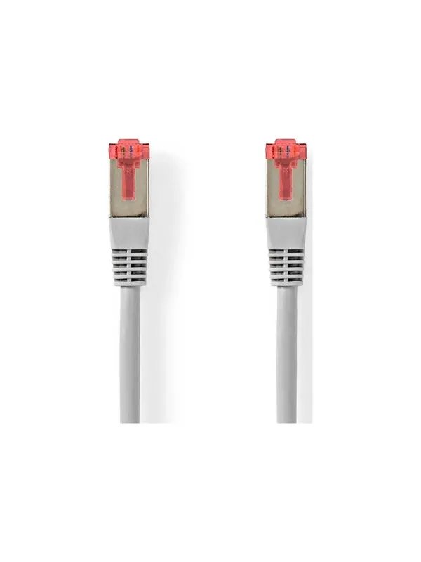 CAT6 Nätverkskabel | RJ45 hane | RJ45 hane | SF/UTP | 0.50 m | Rund | PVC | Grå | Label