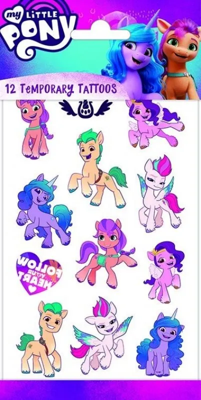 Tatueringar My Little Pony - A New Generation 12 st