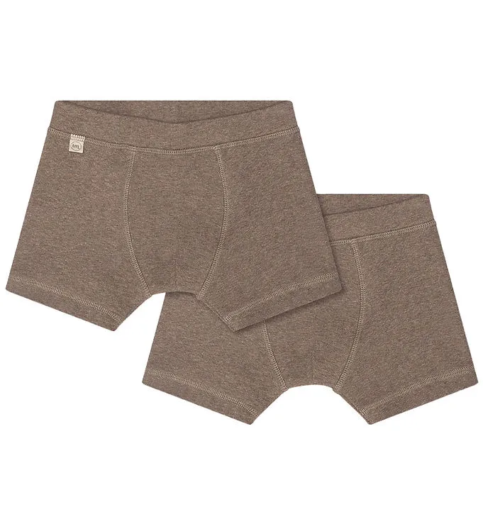 That’s Mine Boxershorts – 2-pack – Rib – Cilas – Brown Melange (#2045)