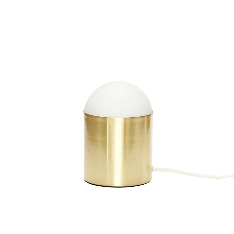 Hübsch Hübsch bordslampa Ø12 cm Mässing-frostat glas