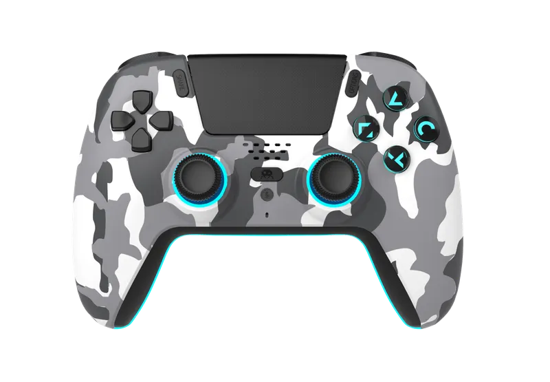 Freaks And Geeks – Wireless Bluetooth Controller for PS5- LED – White Camo