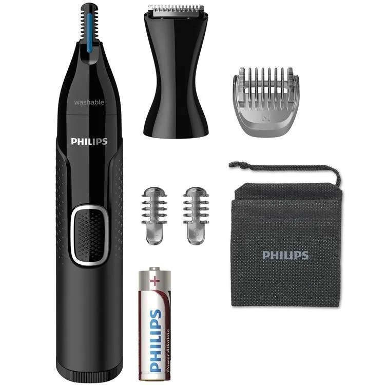 Philips Series 5000 NT5650/16 nästrimmer för öron och ögonbryn, svart