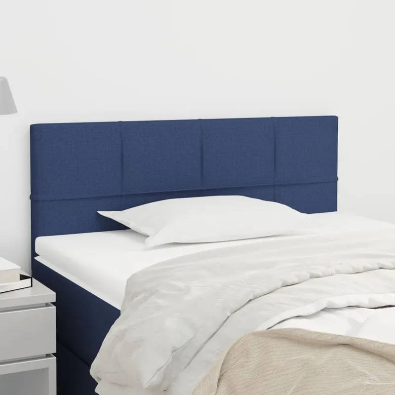 vidaXL Sänggavel blå 90x5x78/88 cm tyg (#8685)