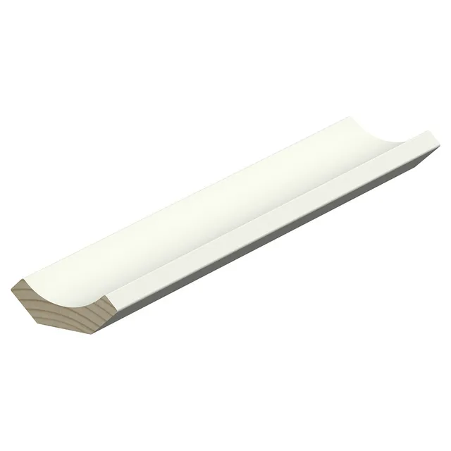 15X43 HÅLKÄLSLIST HELVIT 4,4M TÄCKER 30MM FURU RAW (10) | Beijerbygg Byggmaterial
