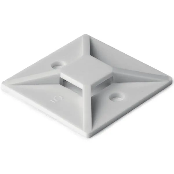 Hellermann Tyton MB5A Ankare självhäftande, 37,7 x 37,7 mm, 100-pack