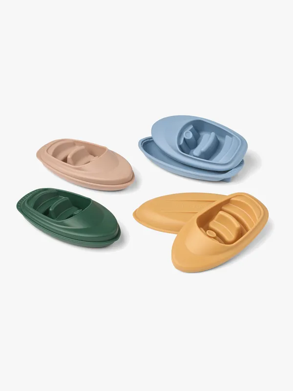 Liewood Badleksaker - Corin Boats - 4-pack - Strand Blue Multi M