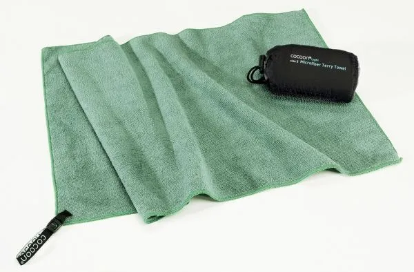 Cocoon Terry Towel Light, Microfiberhandduk, bambugrön