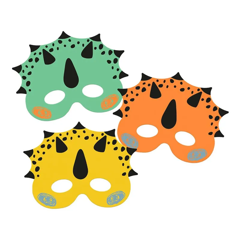Pappmasker Dino Roar - 6-pack