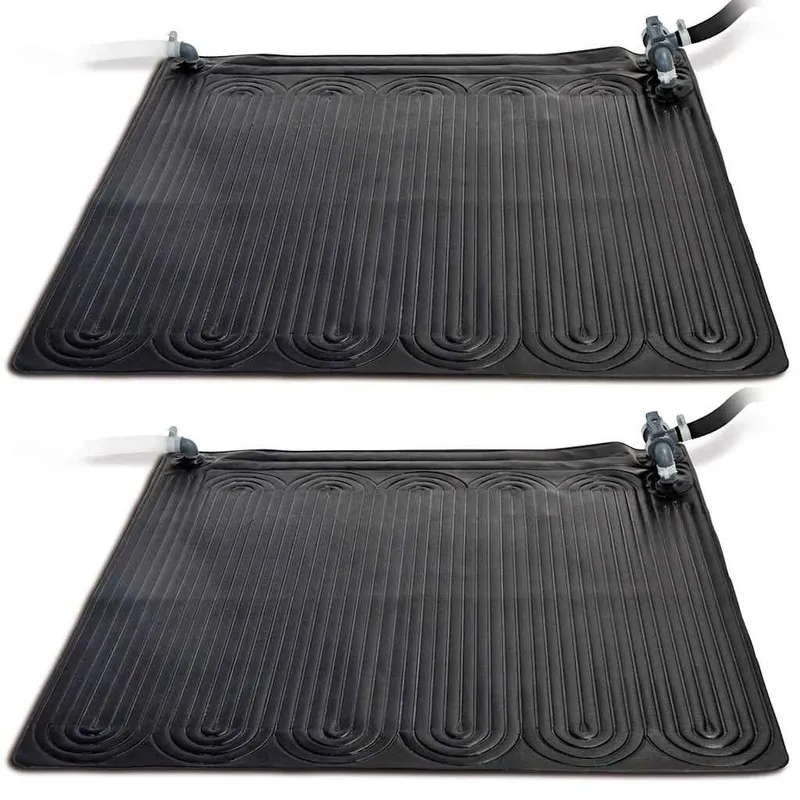 Intex Solvärmemattor PVC 1,2×1,2 m svart 2 st 28685