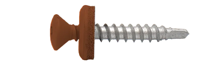 Ejot 860587 Fasadskruv TX20, lågprofil, 4,8×35 mm, 250-pack Tegelröd