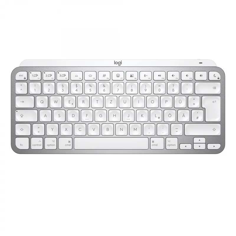 Logitech MX Keys Mini For Mac Wireless Keyboard - Pale Grey - US - Tangentbord - Engelska (US) - Grå