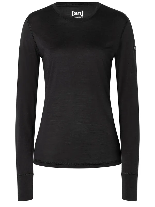 super.natural Women’s Tundra175 Long Sleeve Jet Black