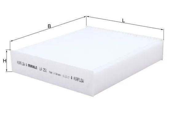 Kupéfilter MAHLE LA 251