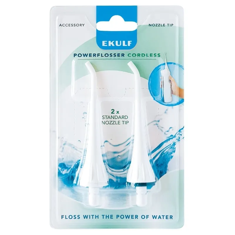 Ekulf PowerFlosser Cordless Standard Nozzle Tip 2 st