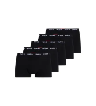 HUGO för män. 50493840 5-pack Black Five boxershorts (M), Svart, Hemkläder, Bomull