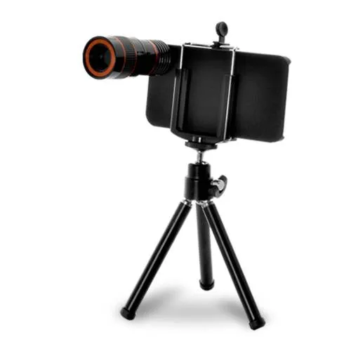 Teleskop objektiv (8x zoom) med stativ till iPhone 4/4s