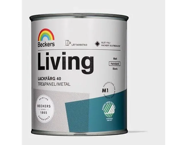 Beckers Living Lackfärg halvblank Svart