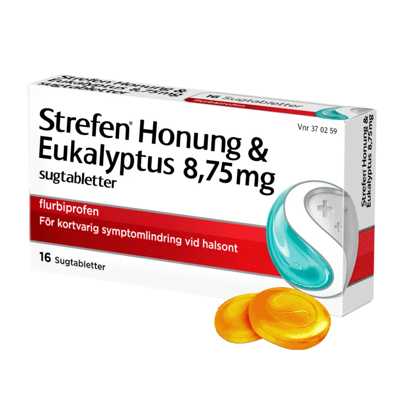 Strefen Honung & Eukalyptus 8,75 mg 16 sugtabletter