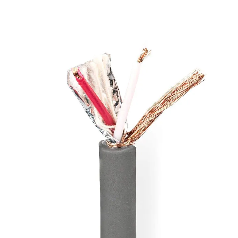 DMX kabel | 110 Ohm | 20 x 0.12 mm | 100.0 m | Rund | PVC | Mörkgrå | Rulle