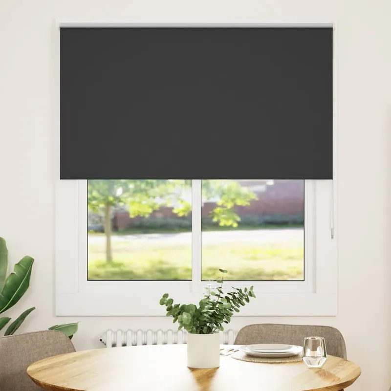 Mörkläggningsrullgardin Svart 120X150Cm Tyg Bredd 116,6Cm