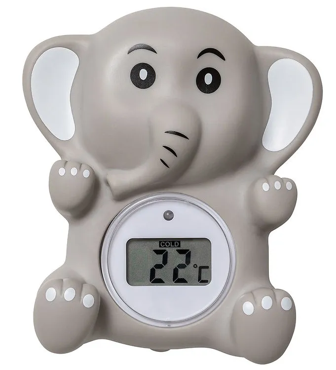 Oopsy Badtermometer - Elefant - Digitalt - Grå