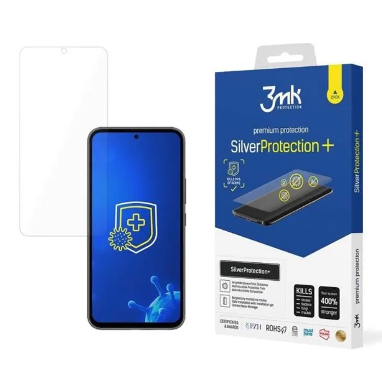 3mk Screen Protector for Samsung Galaxy A54 5G Antibacterial Screen for Gamers from the Silver Protection+ Series