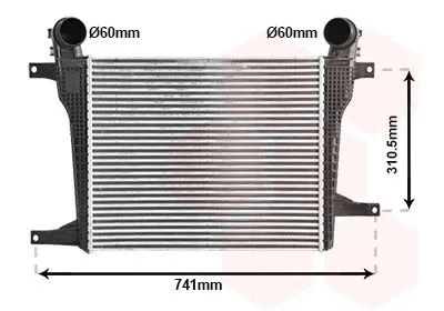 Intercooler VAN WEZEL 37014708
