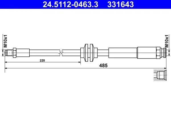 Bromsslang ATE 24.5112-0463.3