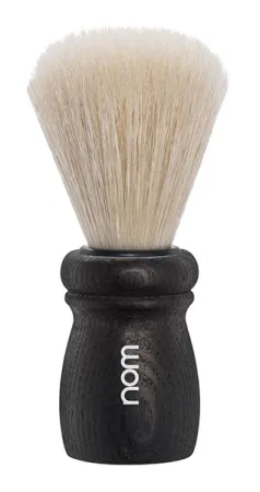 ALFRED Shaving Brush Natural Bristle - Black Ash