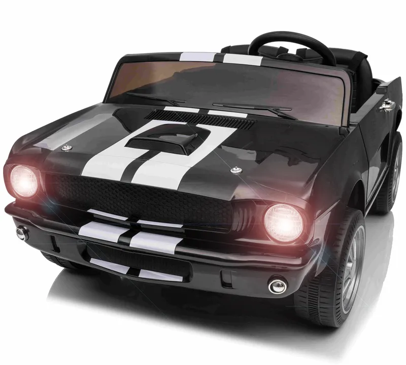 Ford Mustang Shelby GT350 Elbil för barn 21,6V med lädersäte, gummihjul