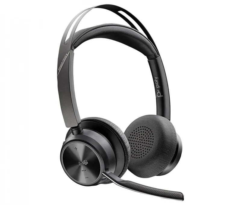 HP Poly Voyager Focus 2-M USB-C-C Headset USB-C/A Adapter Charging Stand