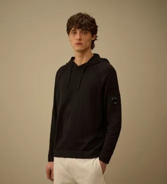 C.P. Company för män. 20CMKN181A110373A Sweatshirt logotyp svart (M), Casual, Bomull