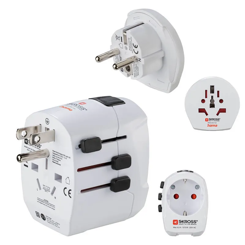 Hama World Travel Pro Light USB power plug adapter