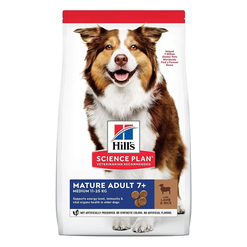 Mature Adult 7+Medium torrfoder med lamm och ris Hundfoder - 2,5 kg