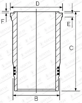 Cylinderfoder GOETZE ENGINE 14-450630-00