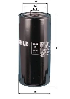 Oljefilter MAHLE OC 484