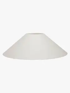 Basic flat lampskärm, vit, Ø 36 cm, linne – Watt & Veke - Design - Tyg / textil