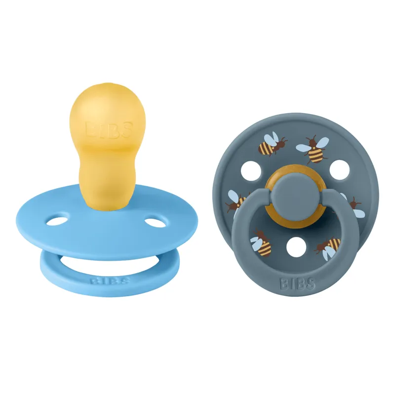 Bibs Studio Line - 2 Pack, Storlek 3 (18+ Mån.), Rund - Latex,