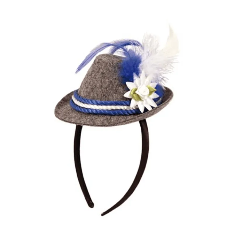 Oktoberfest diadem med tyrolerhatt