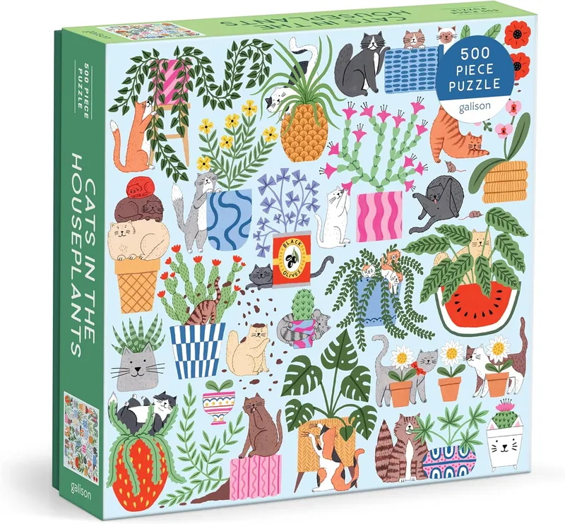 Cats in the Houseplants 500 Piece Puzzle