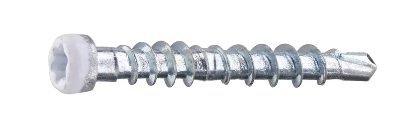 Grabber LTX28VITC Listskruv med bits 3,3 x 28 mm, 100-pack Vit
