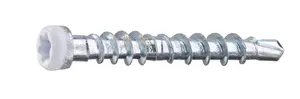Grabber LTX28VITC Listskruv med bits 3,3 x 28 mm, 100-pack Vit
