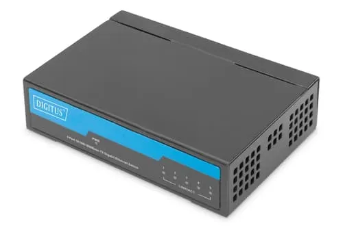 Digitus Dn-80202-1 Nätverksswitchar Ohanterad Gigabit Ethernet (10/100/1000) Svart