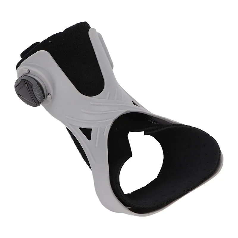Fotledsstabilisator Justerbar Andningsbar Smärtlindrande Bärbar Droppfotsortos Stöd för L right foot