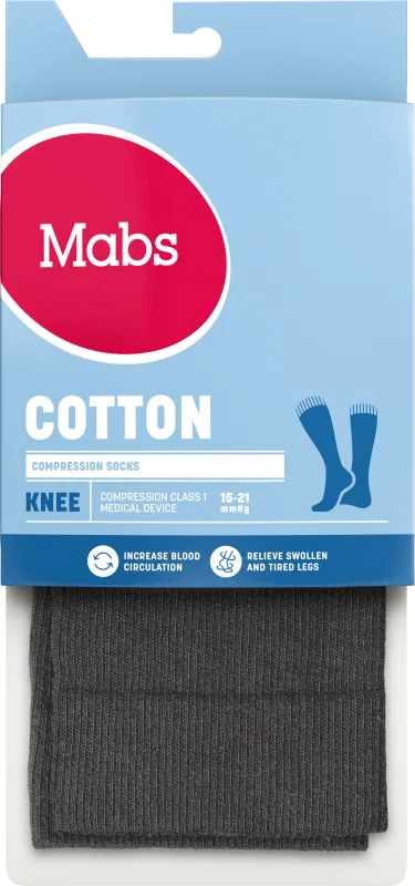 Mabs Cotton Knee Grey S 1 par