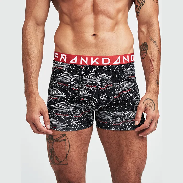Boxershorts 5 pack Svart Röd (#8826)